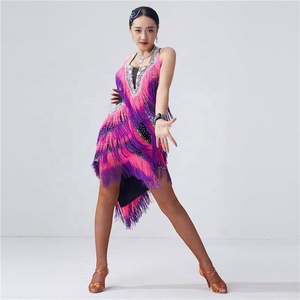 L-2057 Hot Bán Cao Chất Lượng Tua Nhảy <span class=keywords><strong>Latin</strong></span> Váy Fringe <span class=keywords><strong>Latin</strong></span> Ưa Thích Trang Phục Khiêu Vũ <span class=keywords><strong>Latin</strong></span> Jazz Khiêu Vũ Trang Phục Cho Bán - Product Image 2