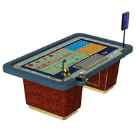 Shaker à dés automatique professionnel YH Casino avec éclairage LED, table de jeu Sic Bo à vendre