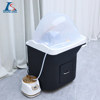 SHUNLON mobile chauffage tête d'eau thérapie Thai Spa Portable shampooing bassin shampooing lit pour Salon tête eau thérapie