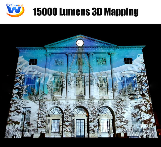Whosale 3D Outdoor Hologram Party bar Building Mapping Projection 3D Laser Projector for Projection Digital Mapping Projector