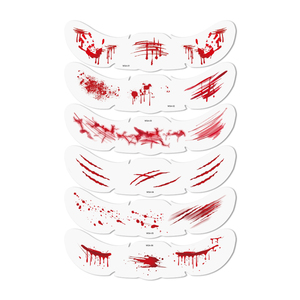 Calcetín navideño con 6 pegatinas de purpurina para decoración del hogar, pegatinas decorativas para el rostro, regalo - Product Image 6