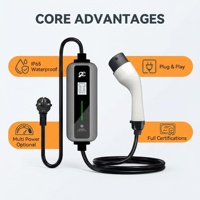 Station de recharge pour voiture 3,5 kW certifiée CE OEM ODM avec longueur de câble optimisée pour chargeur domestique EV