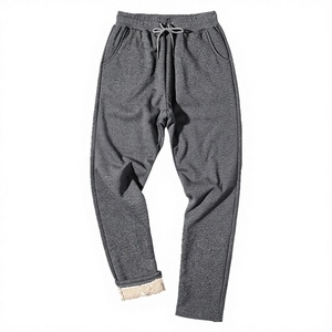 OEM Services High Quality Men's <b>Trousers</b> 2025 Latest Style Custom Design Breathable Spandex/Cotton Plain Dyed <b>Elastic</b> <b>Waist</b> - Product Image 2