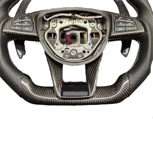 พวงมาลัยคาร์บอนไฟเบอร์ Alcantara พร้อมไฟ LED สำหรับ Mercedes Benz GLC GLC63 AMG ราคาขายส่งจากโรงงานโดยตรง - Product Image 5