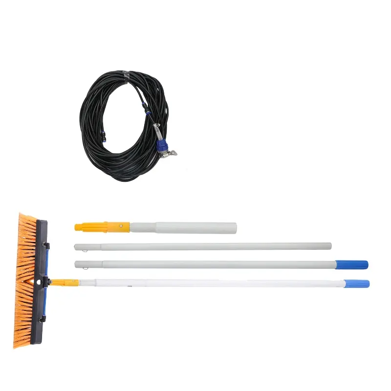 Fed Pole Cleaning Tool Ausrüstung mit wasser gespeister Bürsten reinigung Teleskops tange Aluminium Wasser rohr Anpassung Standard 25M