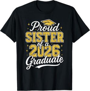 Spedizione gratuita T-shirt per la laurea del College High School Class of 2026 Senior 26 - Product Image 3