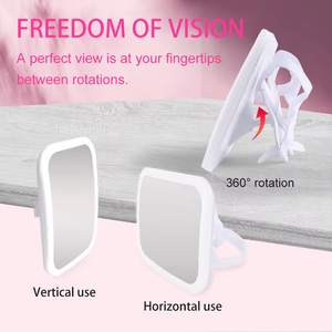 Espejo Retrovisor para Bebé con Luz LED, Ajustable, Antirroturas, Gran Angular, para la Seguridad del Asiento Trasero del Automóvil - Product Image 3