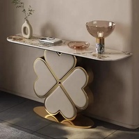 NOVA tables console en marbre or meubles de salon modernes de luxe table centrale de taille 1.5M