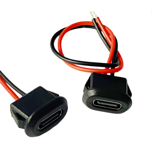 USB Type-C 2pin nữ nối cáp lớn hiện tại không thấm nước dây hàn đồng cho điện thoại di động sạc FPC điện - Product Image 1