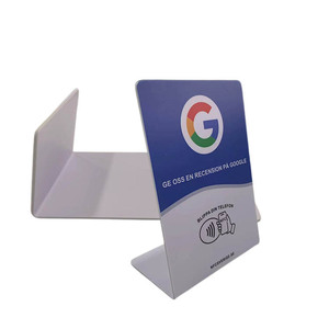 Contador acrílico personalizado Google Review NFC soporte de mesa pantalla código QR 13,56 MHz para Instagram <span class=keywords><strong>Facebook</strong></span> Review Card - Product Image 3