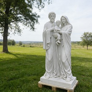Esculturas de Mármol de la Sagrada Familia Europeas Hechas a Mano, Tamaño Real, Religiosas, Personalizadas, para Jardín de Iglesia al Aire Libre - Product Image 5