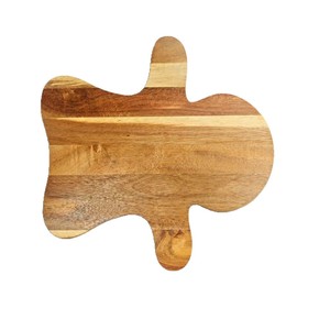 Acacia Wood <b>Cutting</b> Board Irregular Shape Solid Wood For Pizza Steak And Photography Props - Product Image 1