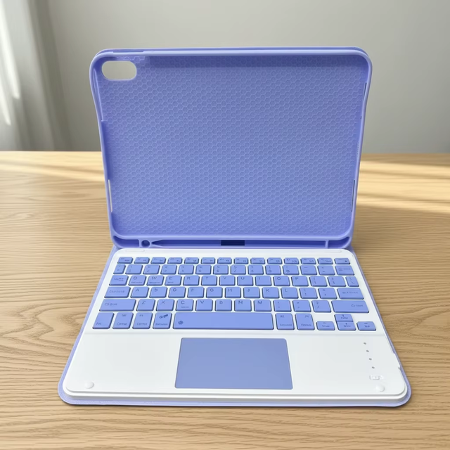 Portable Touch Keyboard Case for iPad Pro11 Pro13 inch M4 M5 2025 2024 2022 2021 2020 2018 Air11 Air13 Shockproof Silicone Cover
