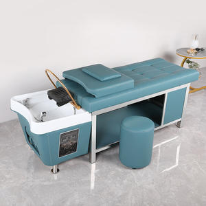 Siman, muebles de salón coloridos, silla de masaje para lavar el cabello, cama de champú de cuero Pu con máquina de vapor para terapia de cabeza, estilo tailandés - Product Image 6