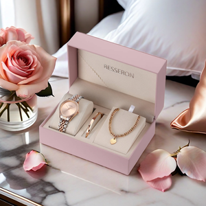MOQ 100 piezas, Conjuntos de Relojes de Pulsera con Logotipo Personalizado, Reloj de Cuarzo con Esfera Árabe para <span class=keywords><strong>Mujer</strong></span>, Pulseras de Circonio, Reloj de Regalo para <span class=keywords><strong>Mujer</strong></span>, Proveedor de Relojes - Product Image 1