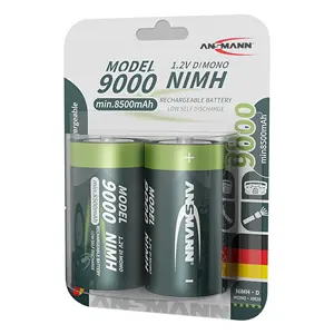 Môi trường thân thiện 2 cái đóng gói 1.2V Nimh D kích thước lớn 8500mAh sạc lớn NiMH Pin