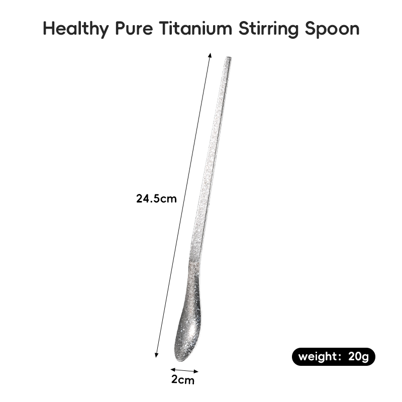 Healthy Pure Titanium Stirring Spoon