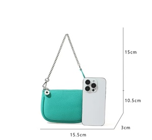 ¡Novedad <span class=keywords><strong>de</strong></span> 2025! Cartera <span class=keywords><strong>de</strong></span> cuero para mujer, bolso <span class=keywords><strong>de</strong></span> mano, <span class=keywords><strong>diseño</strong></span> <span class=keywords><strong>de</strong></span> bolso axilar Simple con cadena, cierre <span class=keywords><strong>de</strong></span> cremallera suave - Product Image 6