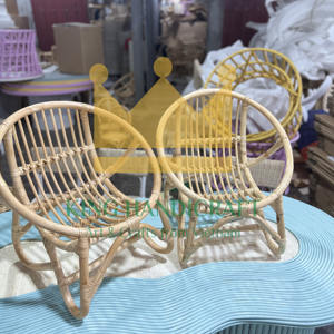 Handmade Rattan <b>Kid</b> <b>Chair</b> Natural Wicker Children Furniture for Indoor Outdoor Birthday Party Wedding Event - Product Image 4