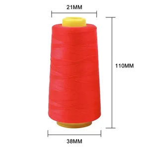 Fil à coudre en Polyester cône de fil à coudre multifonctionnel pour bricolage Machine à coudre à la main ligne de couture manuelle