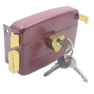 Serratura per Porta in Legno <span class=keywords><strong>CISA</strong></span> CASA TYPE ad Alta <span class=keywords><strong>Sicurezza</strong></span> con Doppio Cilindro 140mm per Mercato Medio Orientale, in Ottone 105A con Catenaccio Separato - Product Image 3