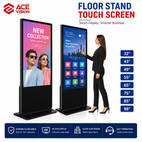 Écran d'affichage publicitaire numérique ACEVISION avec système Android et écran tactile, télécommande sans fil pour centre commercial