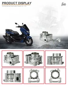 2DP 58mm N MAX155 2DP-E1311-10 Engine Assembly Spare Parts Aluminum Piston Ring Motorcycle Cylinder Block Kits For YAMAHA