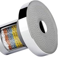 Kits de douche américains en acier inoxydable chromé dissimulé avec fonction bras articulé, douchette à main et jet de plafond