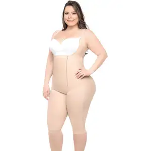 Kolombiya vücut şekillendirme korse Shapewear fermuar Bodysuit toptan artı boyutu firma kontrolü karın zayıflama şişman kadın kilo kaybı