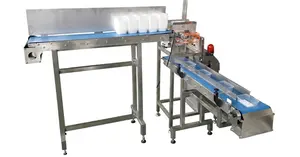 Fully Automatic 30bag/min Fast Food Meat Tray Packaging Machine Weighing Filling Ready Meals Packing Machine