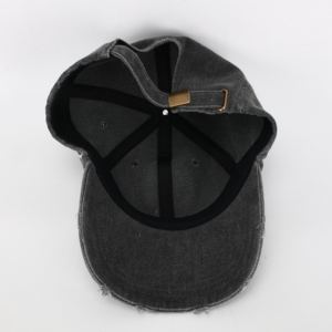 2024 New Arrival Vintage Style Distressed Washed Embroidery Dad <b>Hat</b> Fashion 6 Panel <b>Hat</b> With Common Fabric Feature - Product Image 5