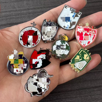 Pin Enamel Klub Sepak Bola Liga MX Grosir, Bros Logam Tim Sepak Bola Meksiko, Lencana Kustom, Souvenir Penggemar Sepak Bola, Pin Enamel