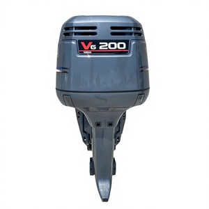 พร้อมส่ง เครื่องยนต์เรือมือสองขายดี ปี 2002 200 แรงม้า 2 จังหวะ V6 แกน 25 นิ้ว  ใช้งานมาแล้ว 415 ชั่วโมง พร้อมอุปกรณ์ครบชุด - Product Image 1