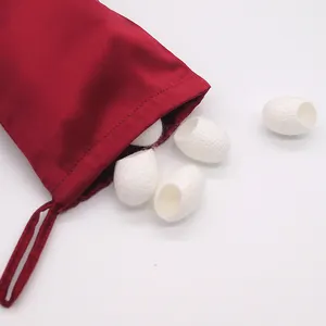 White 100% natural pure raw cocoon silk ball skin care mulberry silk cocoon for sale