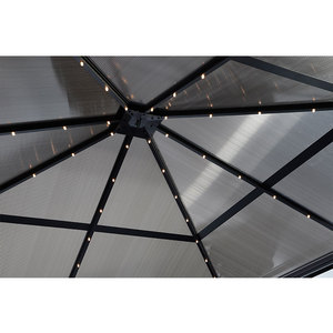 Mia 3x3m với lưới lưới lốp nhôm ngoài trời bên Lều kim loại sân sau hardtop sắt 3x3 gazebo - Product Image 3