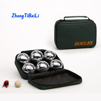 Ensemble de boules de pétanque en acier argenté C-TOP personnalisé, 72 mm, 720 g, jeu de pétanque français, équipement de fitness en plein air