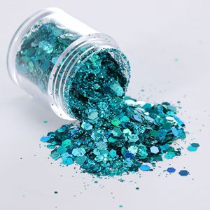 Percolour Glitter Colorati per le Feste, Barattoli da 15ml, Confezione Bulk, Polvere PET Olografica Laser a Grana Grossa per Unghie e Pittura - Product Image 4