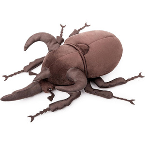 Peluche de simulation de coléoptère Chalcosoma du Caucase, jouet mignon et réaliste, insecte sauvage en peluche super douce, décoration, jouet pour enfants - Product Image 1