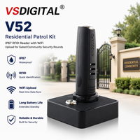 Système de patrouille résidentielle V52 avec lecteur RFID IP67 et téléchargement Wi-Fi en acier inoxydable 304 pour les rondes de sécurité des communautés fermées