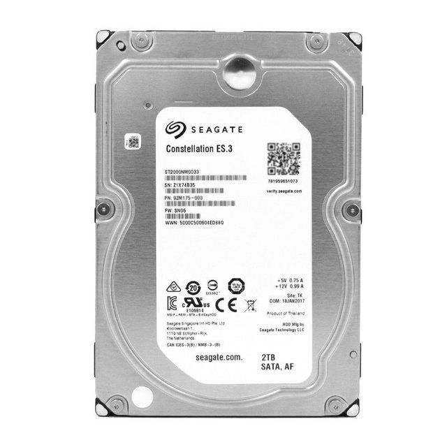 For ST2000NM0033 Internal Hard Drive for Series Enterprise SATA 3.0 7200 RPM 3.5" New Server