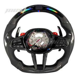 Volante LED de Fibra de Carbono Personalizado para <span class=keywords><strong>BMW</strong></span> Serie G LCI, Series 2 3 4 5 6 7 8, X3 X4 X5 G20 G30 M3 M4 M5 M8 Z4 2018-2024 - Product Image 1