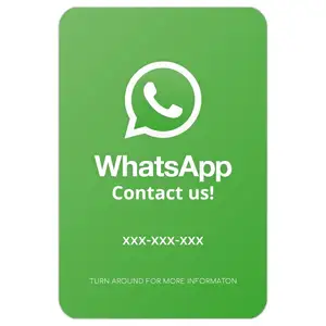 Personnalisez la carte de visite personnalisée Socia Media PVC WhatsApp NFC