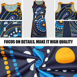Vestido <span class=keywords><strong>Netball</strong></span> Línea Sublimado Personalizado - Product Image 3