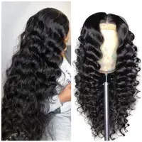 Lace Full Human Hair Wigs Women Wig HD Lace Full Virgin Brazilian Human Hair Wigs Deep Wave Curly Transparent Lace Front Human Hair Wigs For Black Women