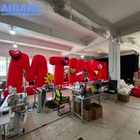 Mur gonflable publicitaire en tissu Oxford durable, personnalisable avec logo pour les grandes inaugurations