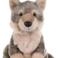 Jouets en peluche loup réaliste personnalisés en usine, cadeau pour la Journée des enfants, jouets en peluche roi des loups réalistes