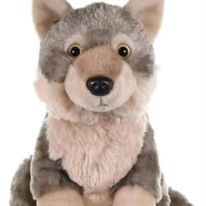 Jouets en peluche <span class=keywords><strong>loup</strong></span> réaliste personnalisés en usine, cadeau pour la Journée des enfants, jouets en peluche roi des loups réalistes - Product Image 1
