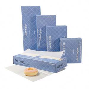 Papel Encerado Seco Interfoliado, Papel Biodegradable con Doble Recubrimiento, Papel Antigrasa Personalizado para Envasado de Comida Rápida y Hamburguesas - Product Image 3