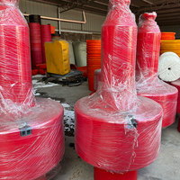 Boya de Navegación Articulada de HDPE de 800x1400 mm, Resistente a los Rayos UV, Protección de Seguridad para Marinas, Vida Útil de 15 a 20 Años