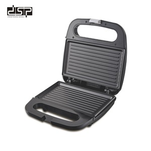Machine à sandwichs Dsp Dansong Mini Kc1170 noire, 2 tranches, grill électrique portable avec commande mécanique - Product Image 3